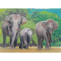 A Family of Asian Elephants